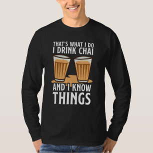 T-shirt Tea Pour Hommes Indiennes Desi Boisson Chai