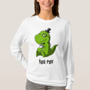 T-shirt Tea Rex T-Rex Dinosaur Dino Café Cool de boisson c