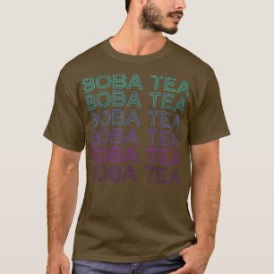 T-shirt Tea Tea Bubble Tea Milk Tea Retro 