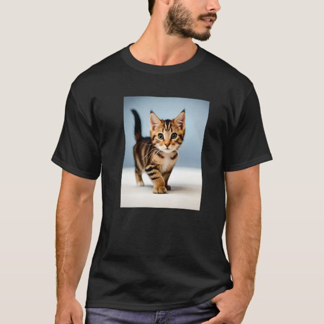 T-shirt tea tiger kitten (Devant)