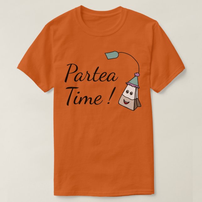 T-shirt Tea time Grey Tea Shirt and Gifts (Design devant)