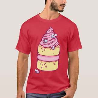 T-shirt Tea Time Motif rose