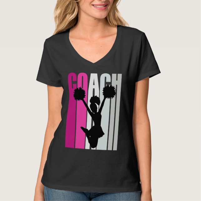 T-shirt Teach Female Cheerleading Teacher Master Coach Che (Devant)