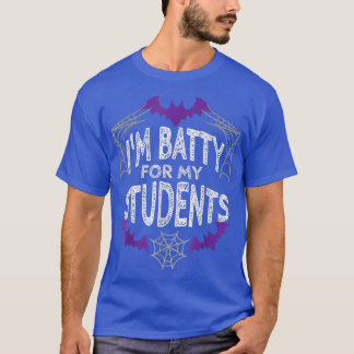 T-shirt Teacher Halloween Funny Bat Kindergarten Preschool