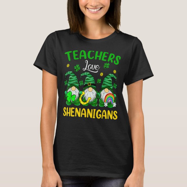 T-shirt Teacher Love Shenanigans Saint Patrick Jour Trois  (Devant)