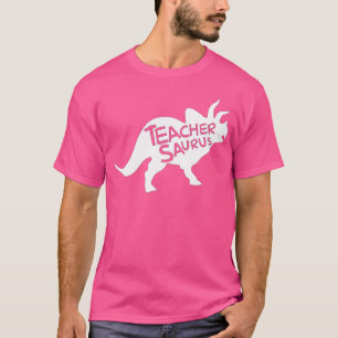 T-shirt Teacher Saurus Chemise Funny Triceratop Dinosaur G
