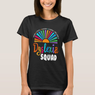 T-shirt Teacher School Support Reading Dyslexia Squad Ther