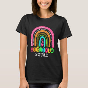 T-shirt Teacher School Support Reading Dyslexia Squad Ther