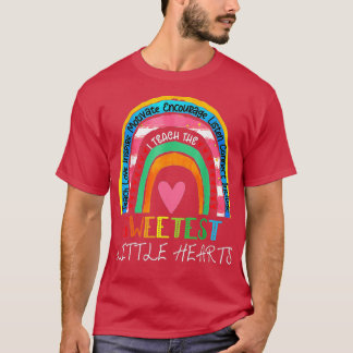 T-shirt Teacher valentines day  teacher rainbow sweetest h