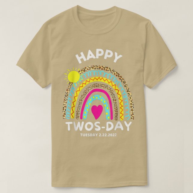 T-shirt Teaching 2nd Grade On Twosday 22222 22nd February  (Design devant)