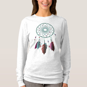 T-shirt Teal mignon et receveur rêveur pourpre