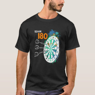 T-shirt Team 180 Darts 180 dartboard 180 in fléchts Premiu