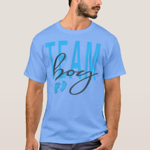 T-shirt Team Boy Genre Reveillez Baby shower rose ou bleu