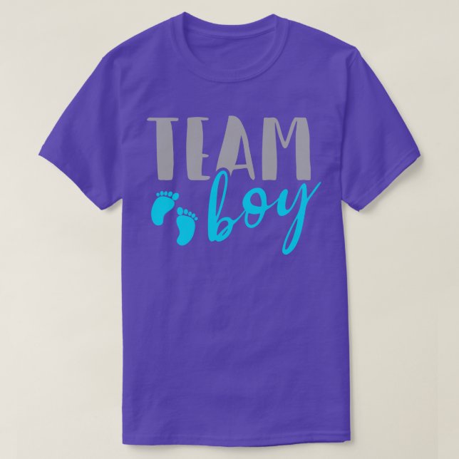 T-shirt Team Boy Genre Reveval Baby shower Merch (Design devant)