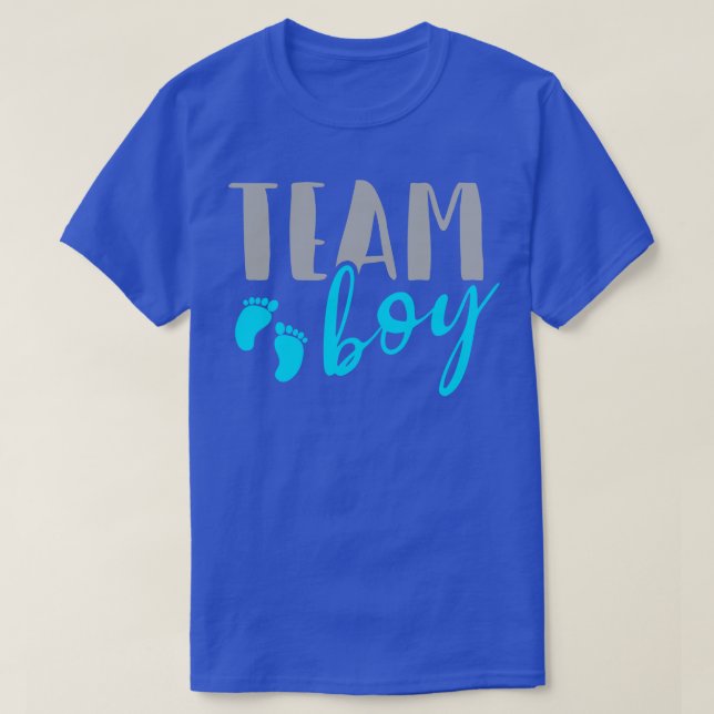T-shirt Team Boy Genre Reveval Baby shower Merch (Design devant)