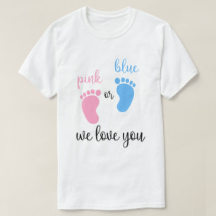 T-shirt Team Boy Girl Genre Révéler Cadeau