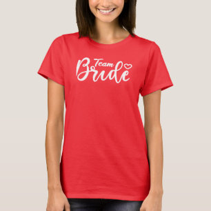T-shirt Team Bride Birdal party Femme à être Fête des mari