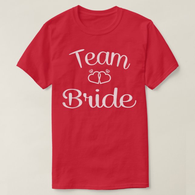 T-shirt Team Bride Mariage & Bachelorette Party (Design devant)