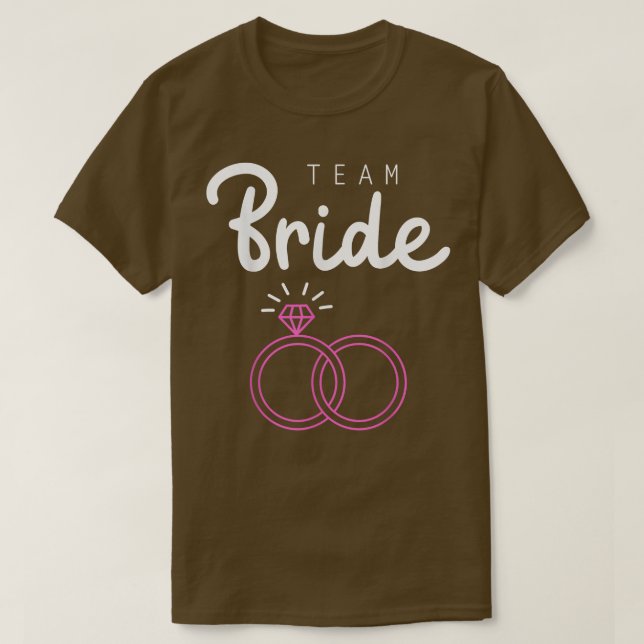 T-shirt Team Bride Wedding Party Bachelorette Party Matchi (Design devant)