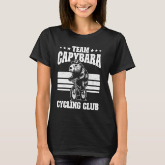T-shirt Team Capybara Cycling Club Funny Capybara Riding B