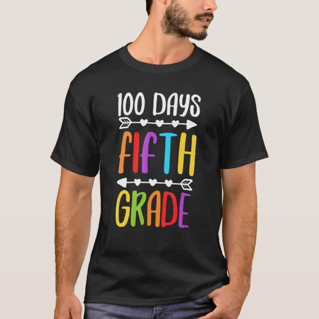 T-shirt Team Fifth Grade 5th Grade 100 Days Of School Back (Devant)