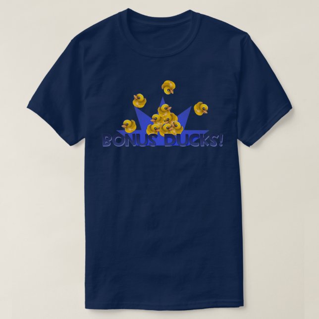 T-shirt Team Fortress 2 Bonus Ducks Blue (Design devant)
