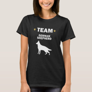 T-shirt Team German Shepherd mignon chien Cool