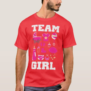 T-shirt Team Girl Gender Reveal Party Team Girl (2)