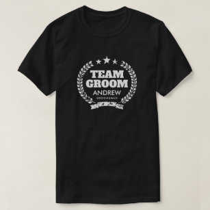 T-shirt Team Groom Bachelor party chemise noire pour groom