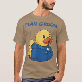 T-shirt Team Groom Rubber Duck Party Mens Stade Nuit