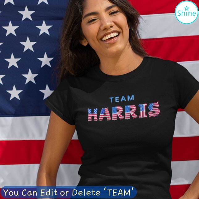 T-shirt TEAM HARRIS Kamala Harris États-Unis Drapeau (Créateur téléchargé)