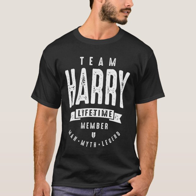 T-shirt Team Harry Lifetime Member Funny Personalized  (Devant)