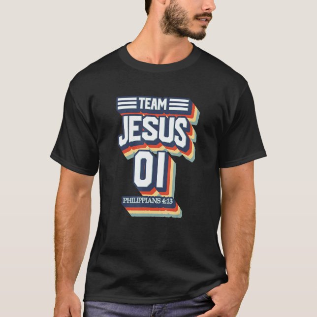 T-shirt Team Jesus No 01 Warrior Member Christian Men Wome (Devant)