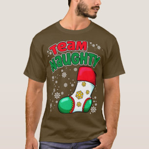 T-shirt Team Naughty Family Matching Pyjama Noël