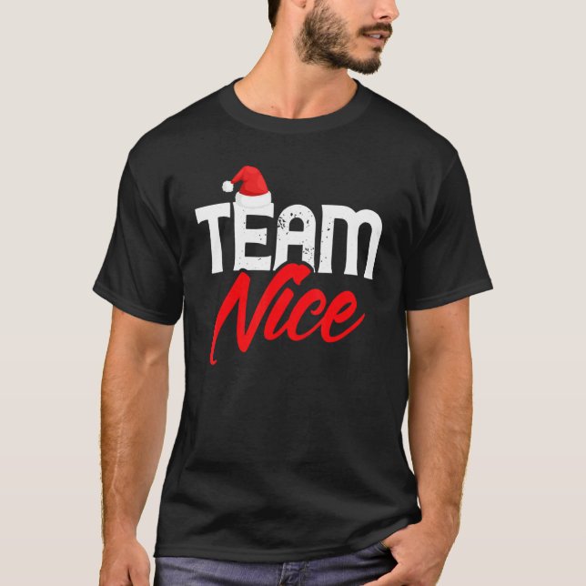 T-shirt Team Nice   Couple Matching Outfit Team Naughty (Devant)