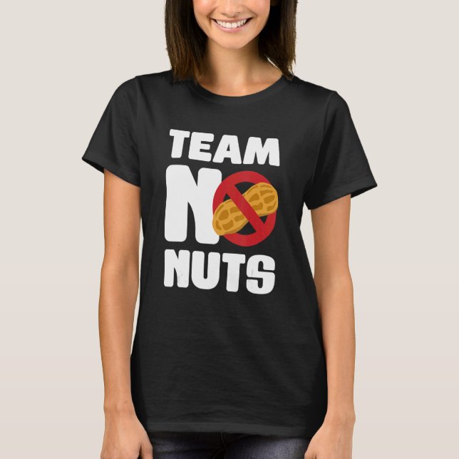 T-shirt Team No Nuts Gender Reveal Announcement 1 (Devant)