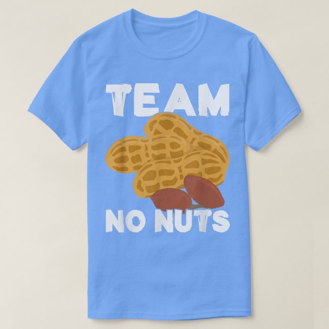 T-shirt Team No Nuts Gender Reveal Faire-part 727 (Design devant)