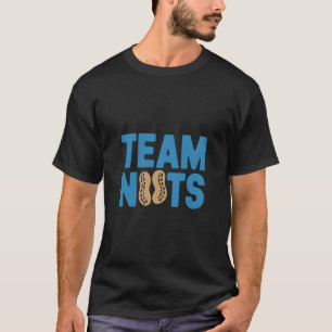 T-shirt Team Nuts Funny Peanut Lovers Club Retro Graphisme