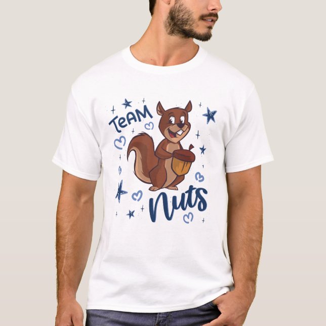 T-shirt Team Nuts Genre Revey Party Blue Boy (Devant)