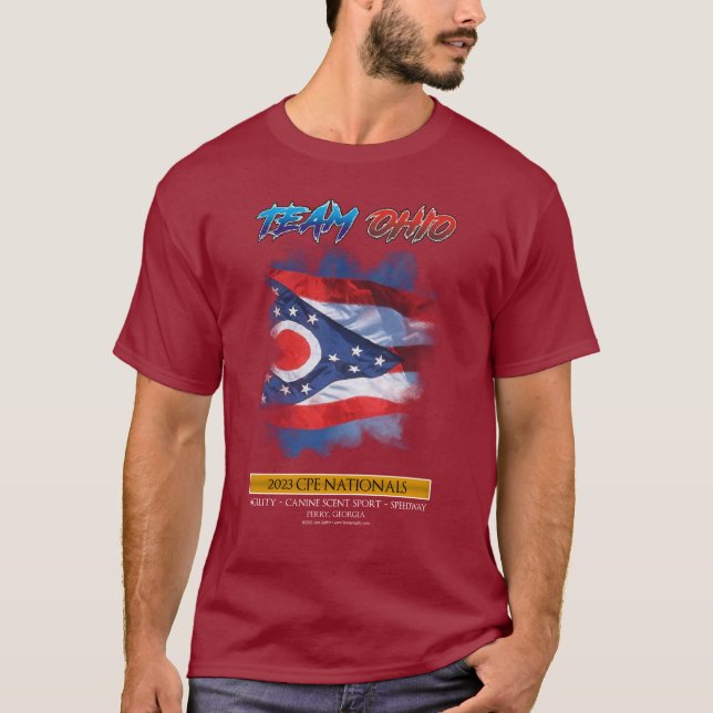 T-shirt Team Ohio Shirt - pour chemises DARK (Devant)