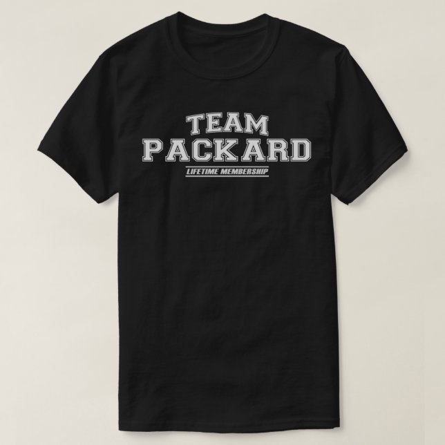 T-shirt Team Packard  Proud Family Surname, Last Name Pull (Design devant)