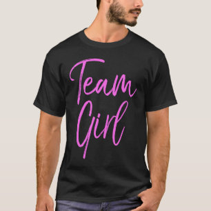 T-shirt Team Pink Gender Revevela for Women Cute Pink Team