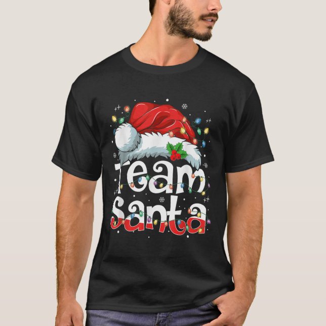 T-shirt Team Santa Claus Christmas Family Matching Pajama  (Devant)