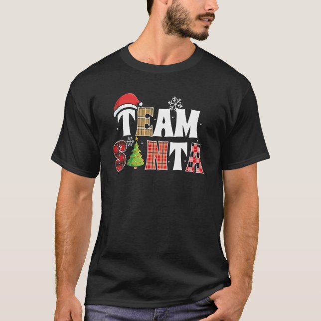 T-shirt Team Santa Family Group Matching Christmas Pajama  (Devant)