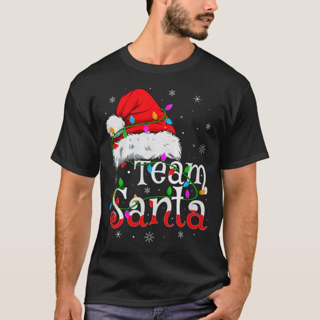 T-shirt Team Santa Xmas Pajamas Matching Family Group Chri (Devant)
