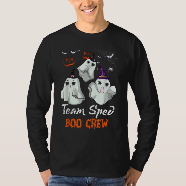 T-shirt Team SPED Boo Crew Halloween Ghost SPED Special Ed (Devant)