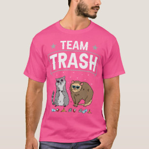 T-shirt Team Trash Opossum Raccoon Trash Bin Fun Dumster