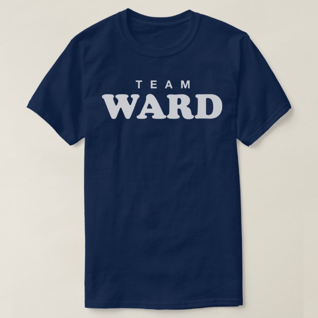 T-shirt Team Ward Personalized Surname Bride Groom Family  (Design devant)