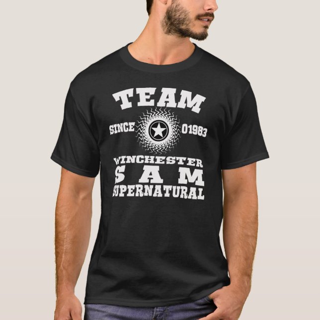 T-SHIRT TEAM WINCHESTER SUPERNATURAL 1983 (Devant)