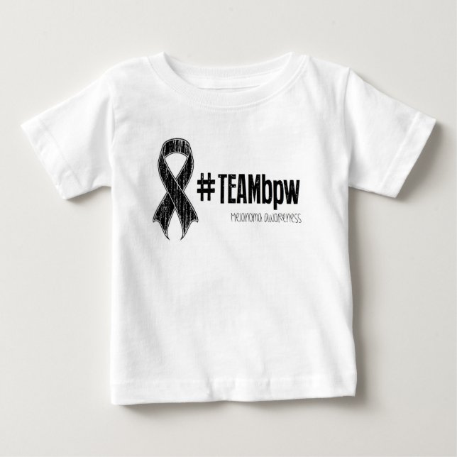 T-shirt #TEAMbpw Baby (blanc) (Devant)